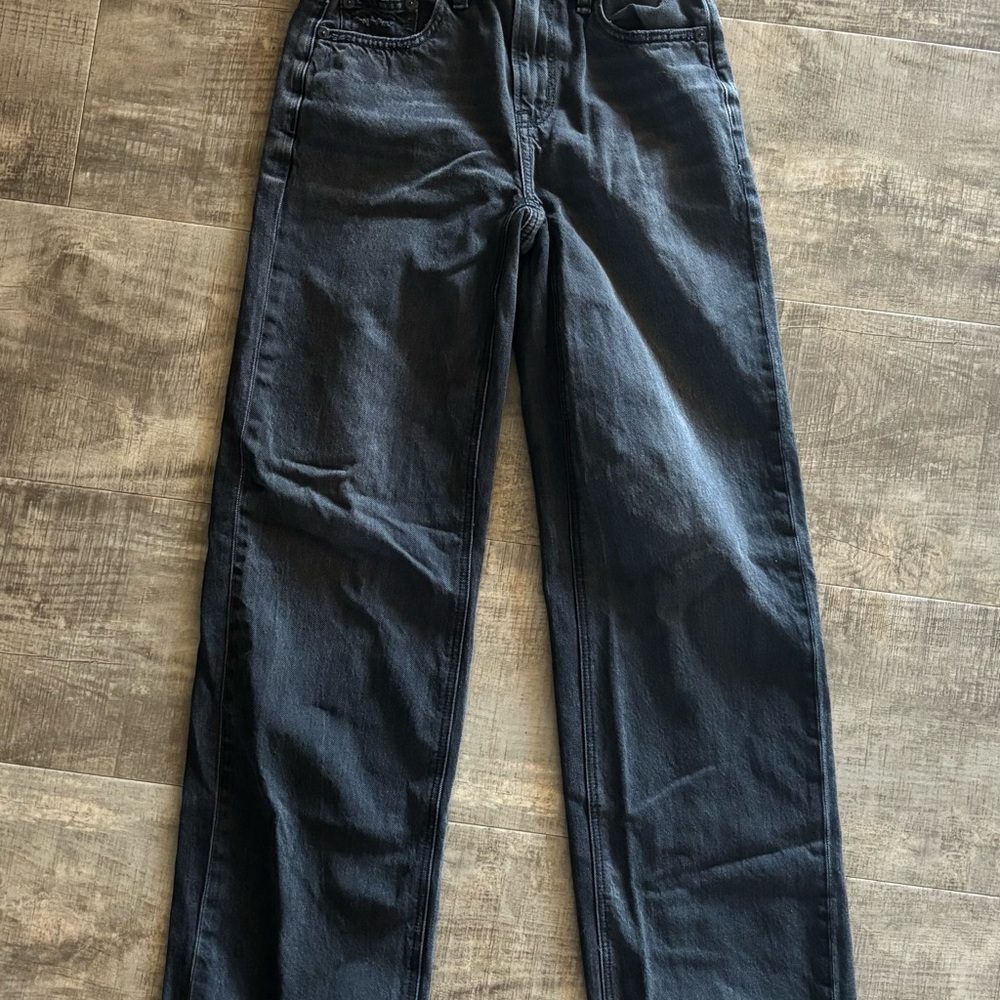 American Eagle Outfitters Women's Black Straight Jeans